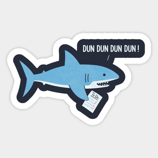 Dun Dun Dun Sticker by HandsOffMyDinosaur